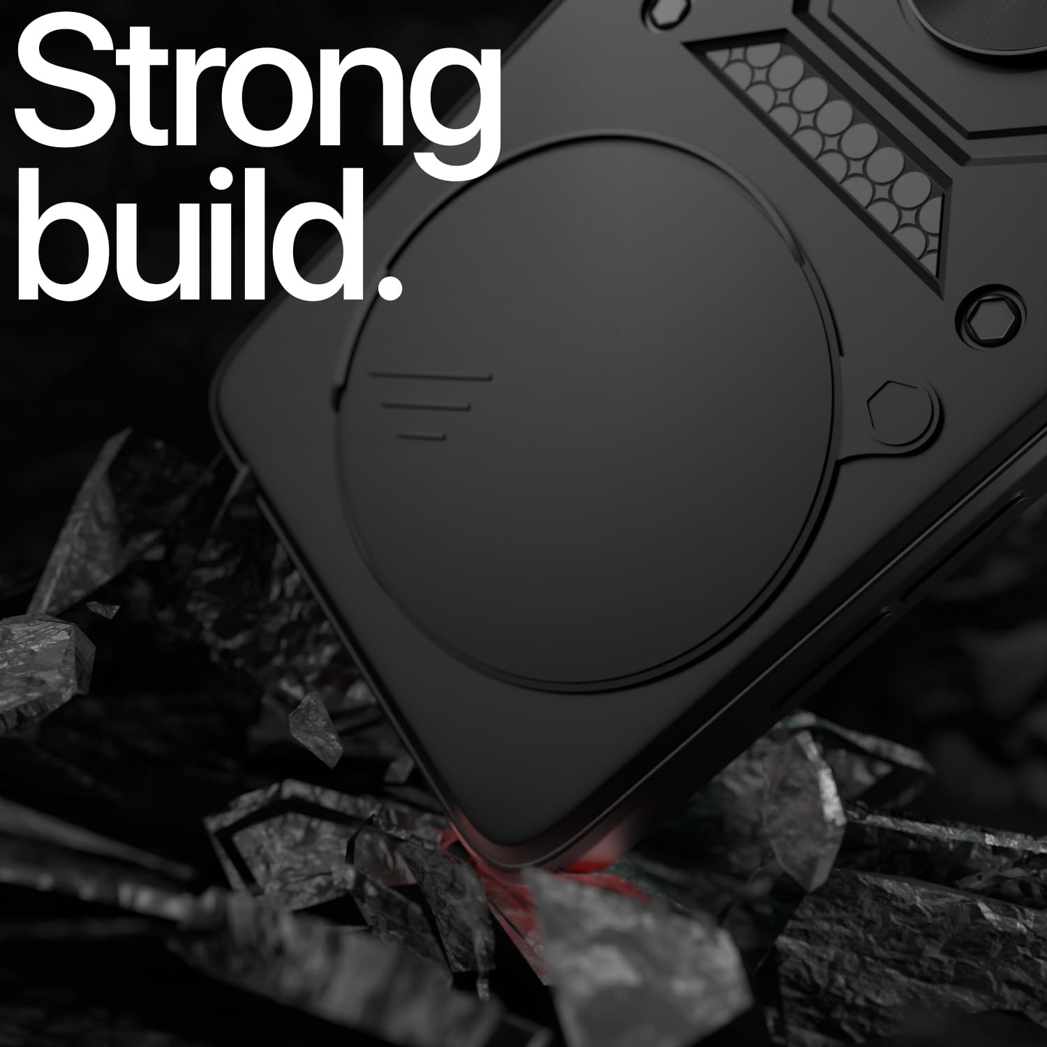 Pikkme Realme P3 Pro 5G D10 Tough Armor Back Cover (Black)