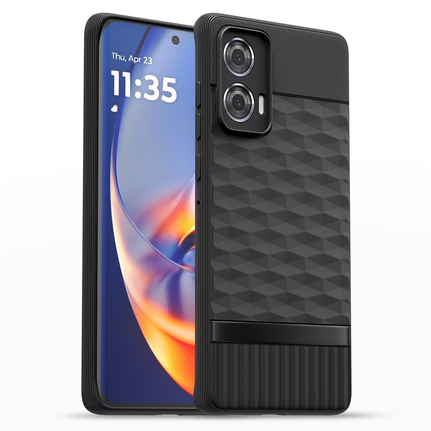 Pikkme Motorola Moto Edge 50 Fusion 5G Gencase Back Cover (Black)