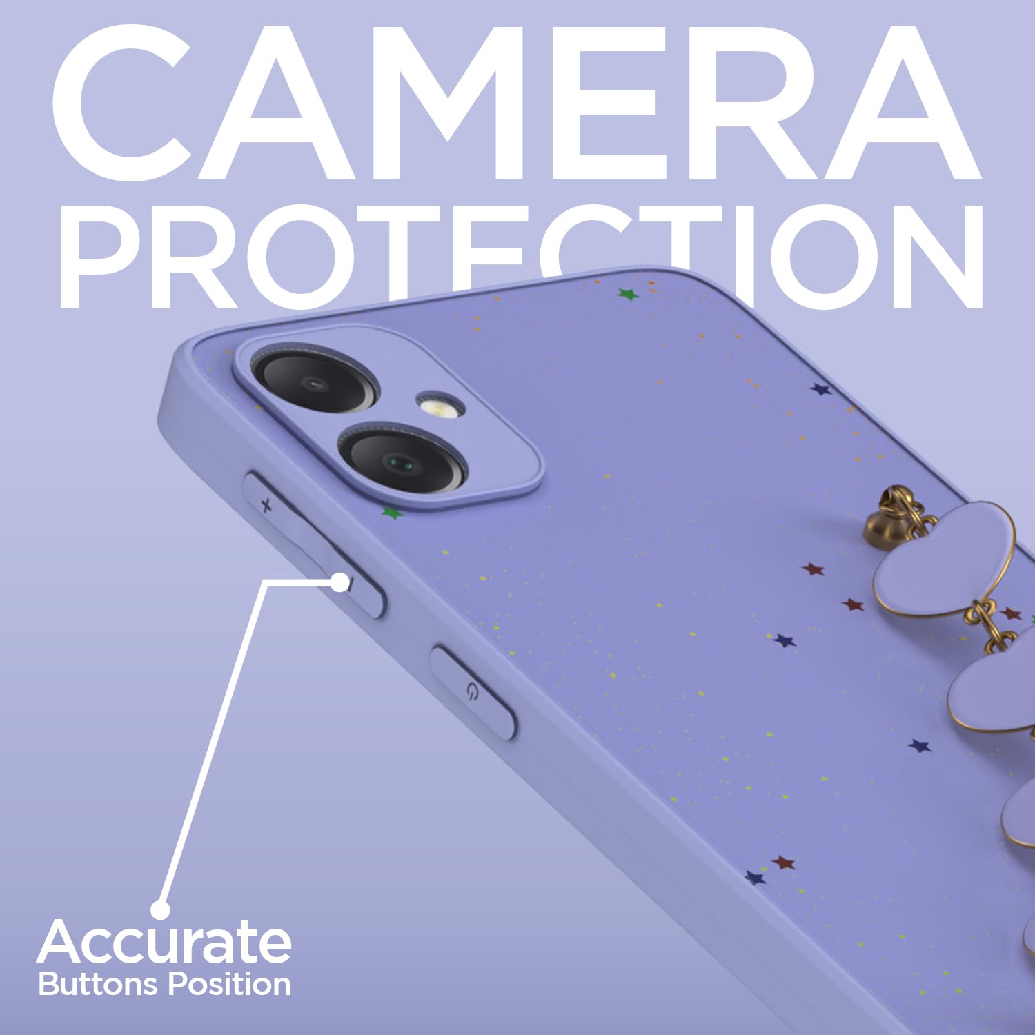 Samsung A05/M05/F05 Chain back cover in purple by Pikkme – photo 3