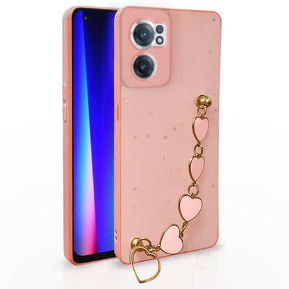 OnePlus Nord CE 2 5G Chain mobile back cover in pink by Pikkme