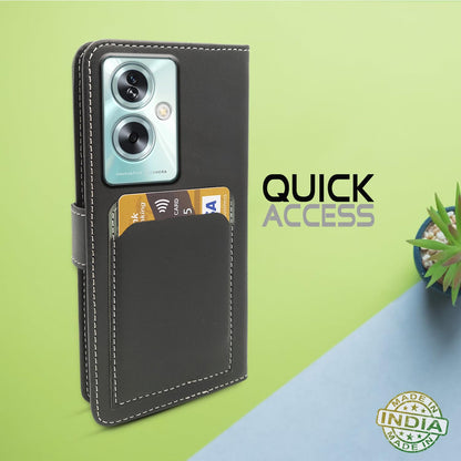 Grey wallet flip cover for Oppo A79 5G – Pikkme – photo 5