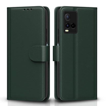 Pikkme green flip cover for Vivo Y21 2021/Y33s