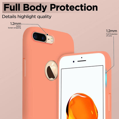 Pikkme iPhone 7 Plus Silicone Back Cover (New Peach)