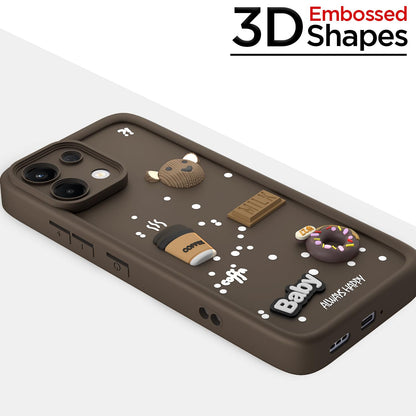 Pikkme brown Silicone mobile back cover for Oppo K13 5G/3D – photo 3