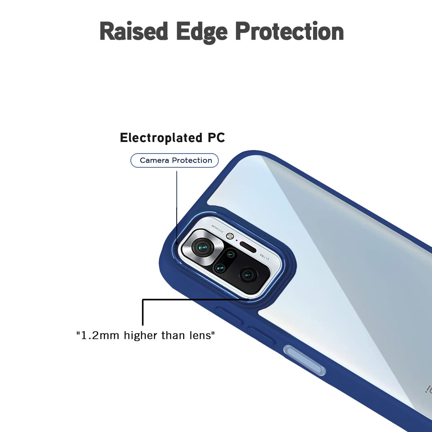 Redmi Note 10/Note 10s back cover in blue by Pikkme – photo 4