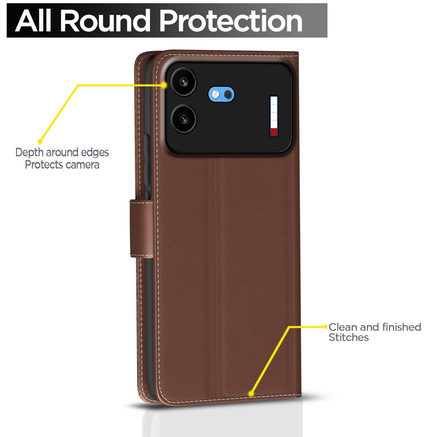 Nothing Phone 4b 5G flip cover in tan by Pikkme – photo 4