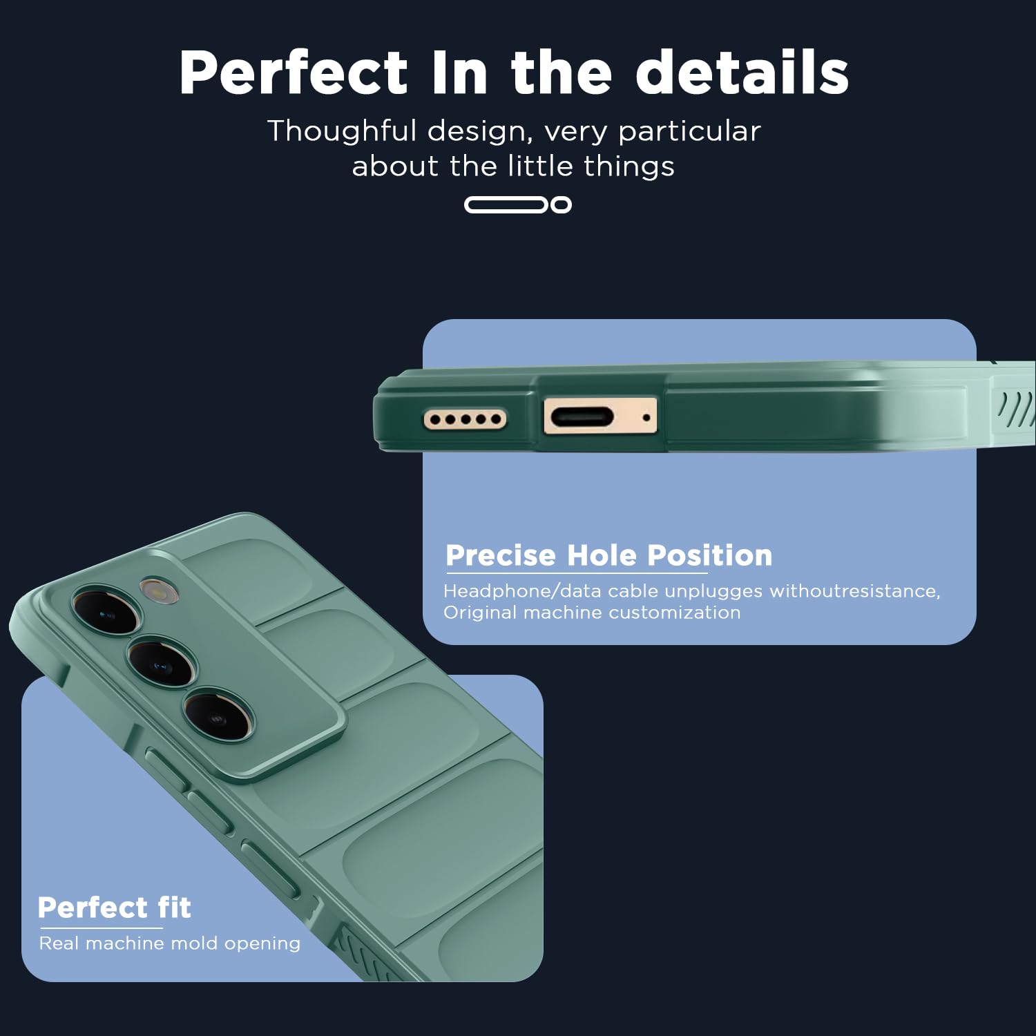 Pikkme Vivo T3/Y200e 5G Liquid Silicone green back cover – photo 2