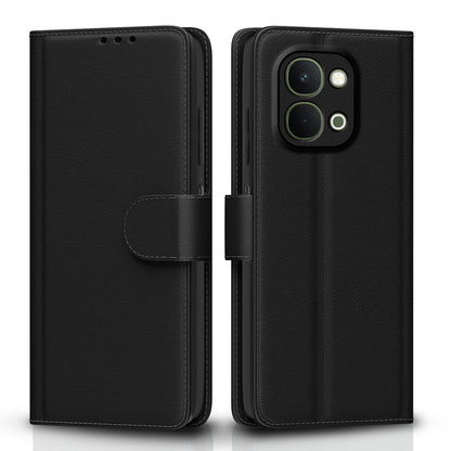 Black Wallet flip cover for Vivo T5x/Y51 Pro/iQOO Z11x 5G – Pikkme