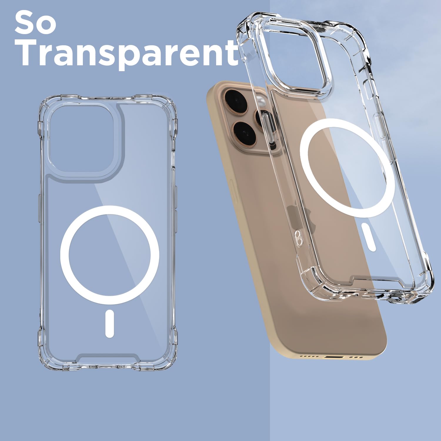Pikkme transparent mag-safe mobile back cover for iPhone 14 Pro – photo 2