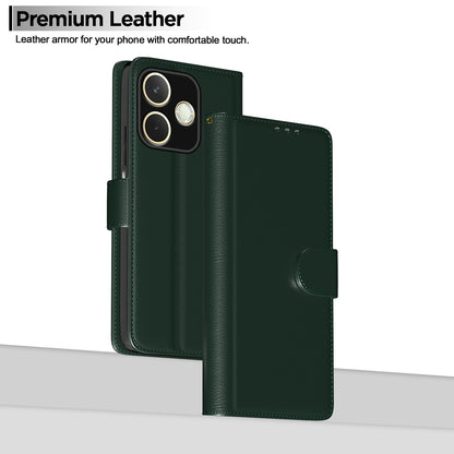 Pikkme Oppo A5 Pro 5G Vintage Flip Cover (Green)
