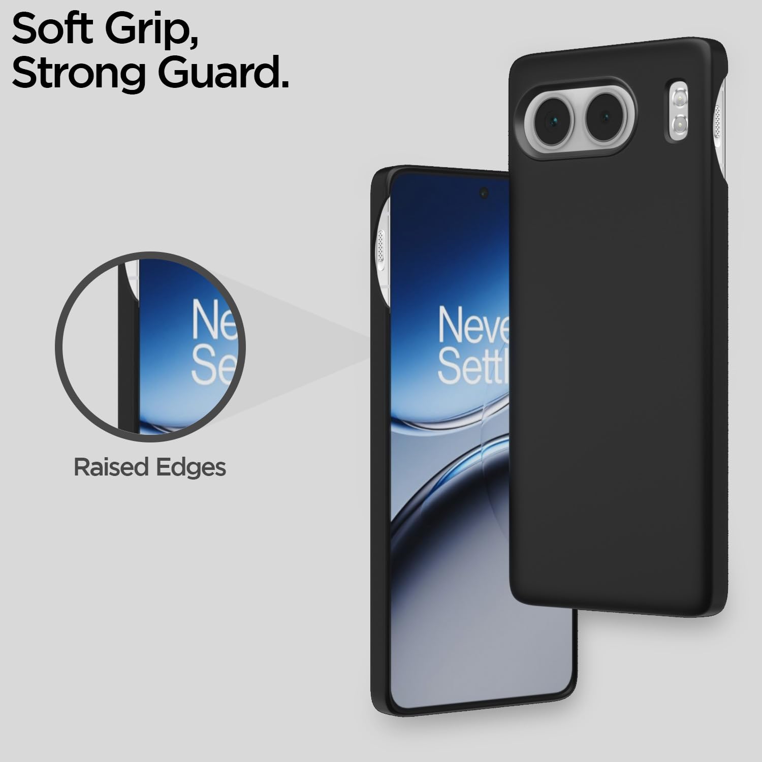 Pikkme  OnePlus Nord 4 5G SideCut Back Cover (Black)