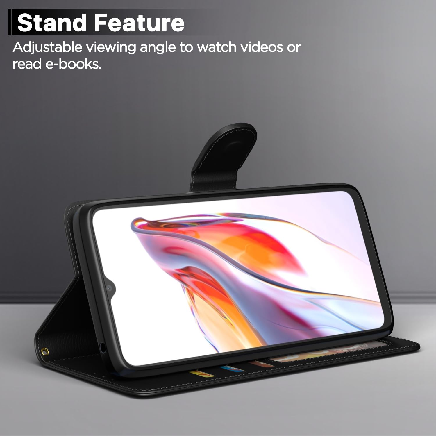 Pikkme black flip case for Redmi 12C/Poco C55 – photo 3