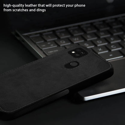 Redmi 10A/9/9C Leather mobile back cover in black by Pikkme – photo 5