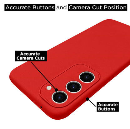 Pikkme red Soft Silicone phone cover for Samsung S23 Plus 5G – photo 3