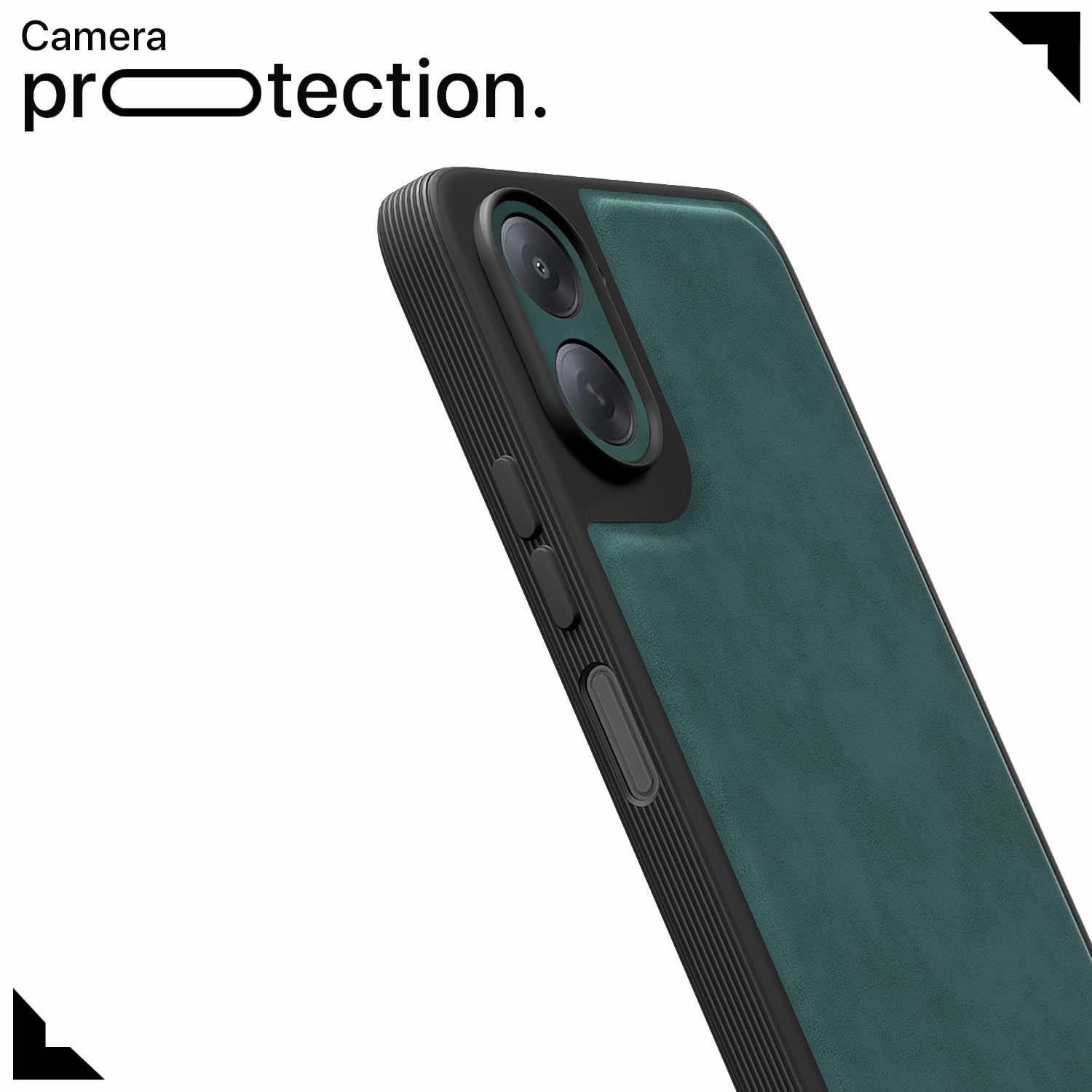 Pikkme Redmi A7 5G Leather green mobile cover – photo 5