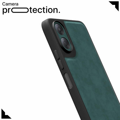 Pikkme Redmi A7 5G Leather green mobile cover – photo 5
