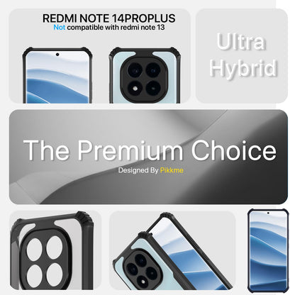 Pikkme Redmi Note 14 Pro/Note 14 Pro Plus 5G Clear black mobile back cover – photo 2