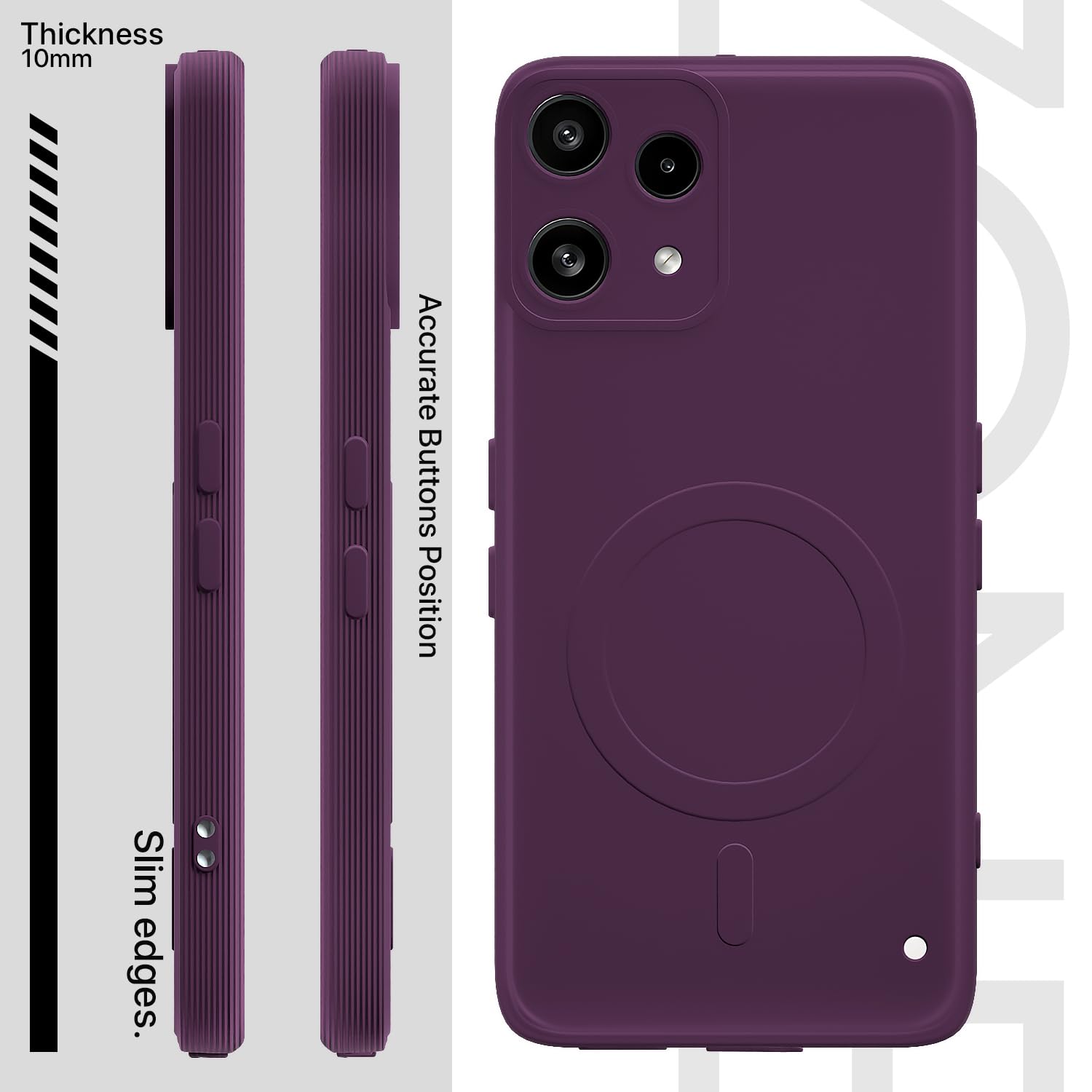 Pikkme purple MagSafe mobile cover for Nothing Phone 3a Lite 5G – photo 3