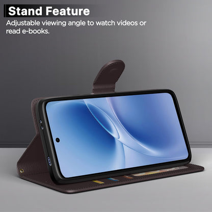 Pikkme Vivo V70 FE 5G coffee mobile flip cover – photo 3