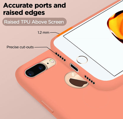 Pikkme iPhone 7 Plus Silicone Back Cover (New Peach)