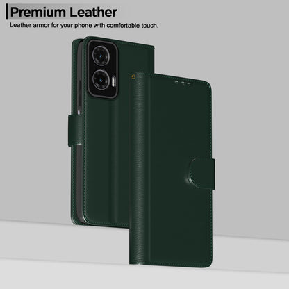 Moto G35 5G Wallet wallet flip cover in green by Pikkme – photo 2