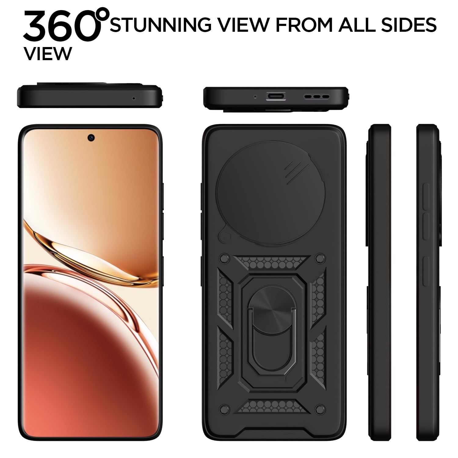 Pikkme Oppo F27 Pro Plus 5G/360 D10 Camera Shield black mobile back cover – photo 5