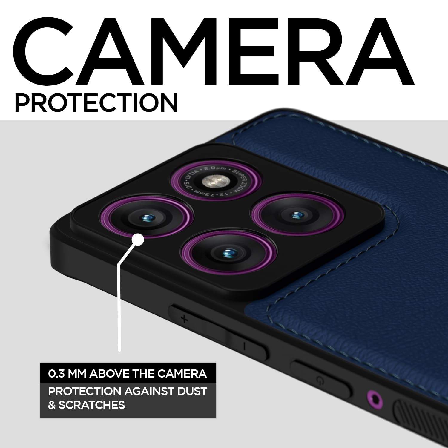 Pikkme Moto Edge 60 Pro 5G blue mobile back cover – photo 3