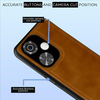 Pikkme OnePlus Nord CE 3 Lite 5G Leatherback Back Case | Brown