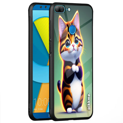 Pikkme Honor 9 Lite Cat mobile back cover