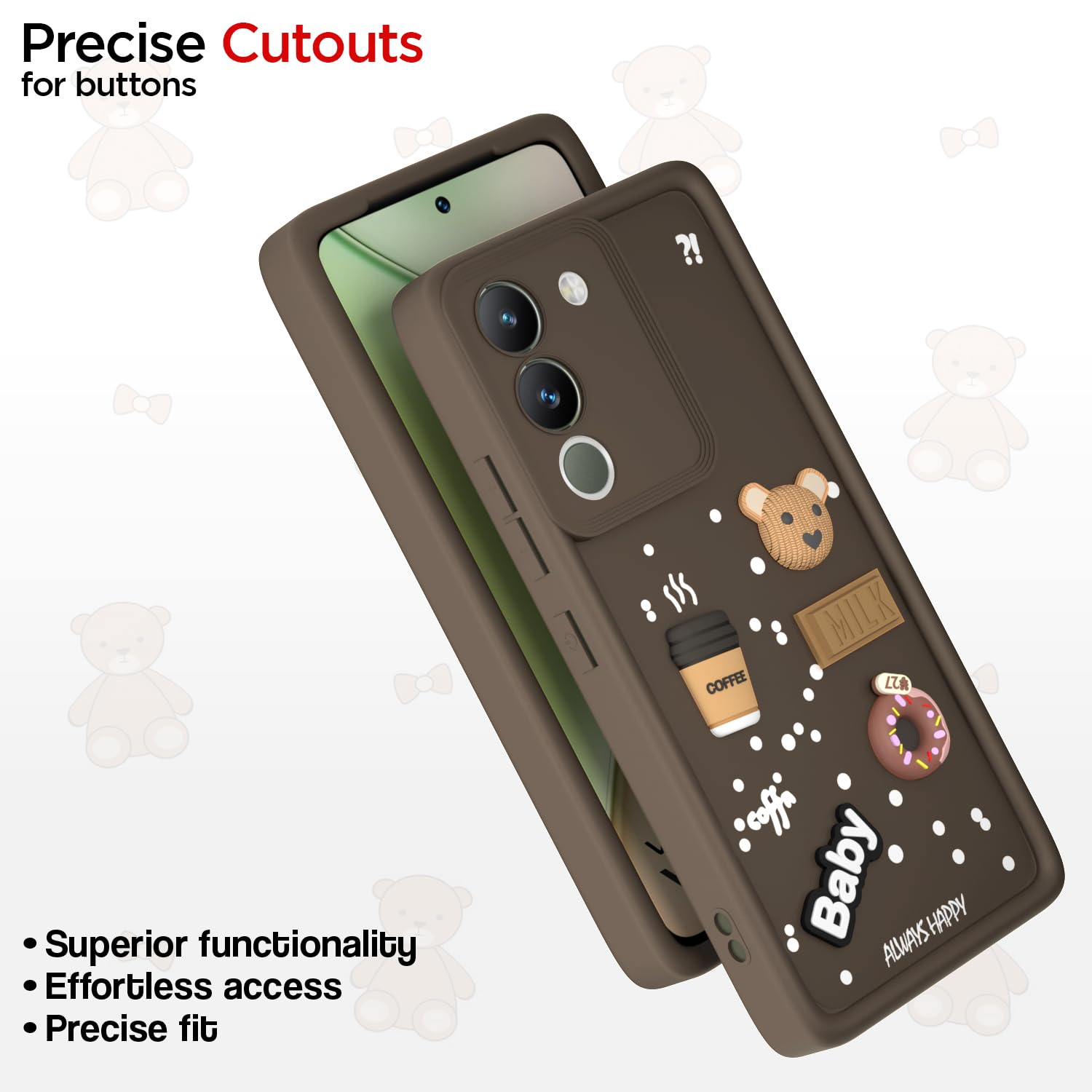 Pikkme brown back cover for Vivo Y200 5G – photo 6