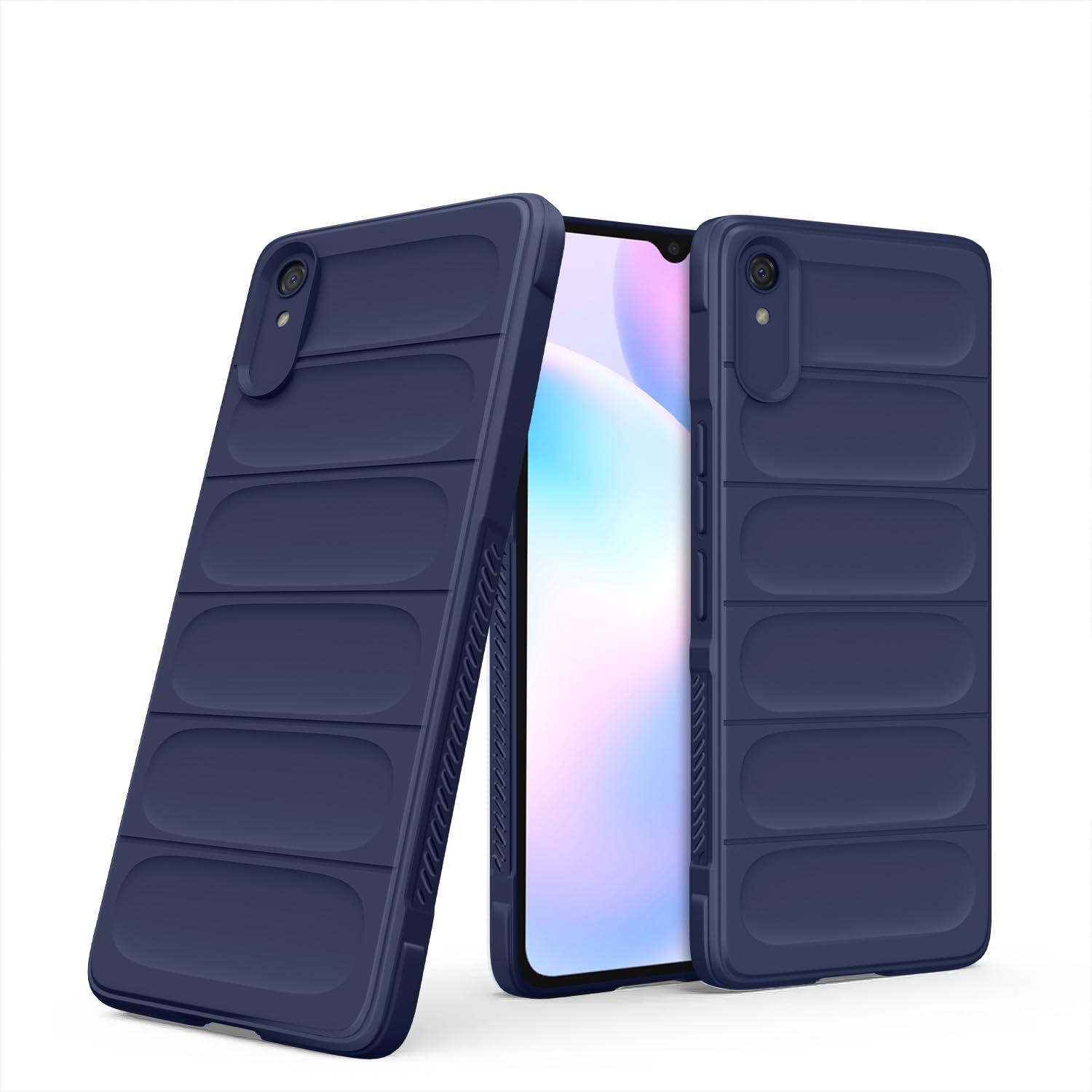 Redmi 9A / 9i / 9A ZigZag Back Cover -Blue