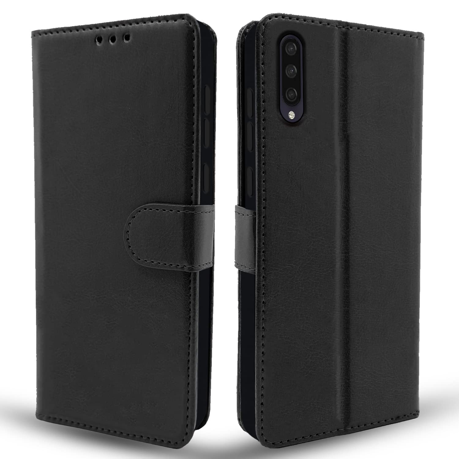  Mi A3  Vintage Flip Cover - Black