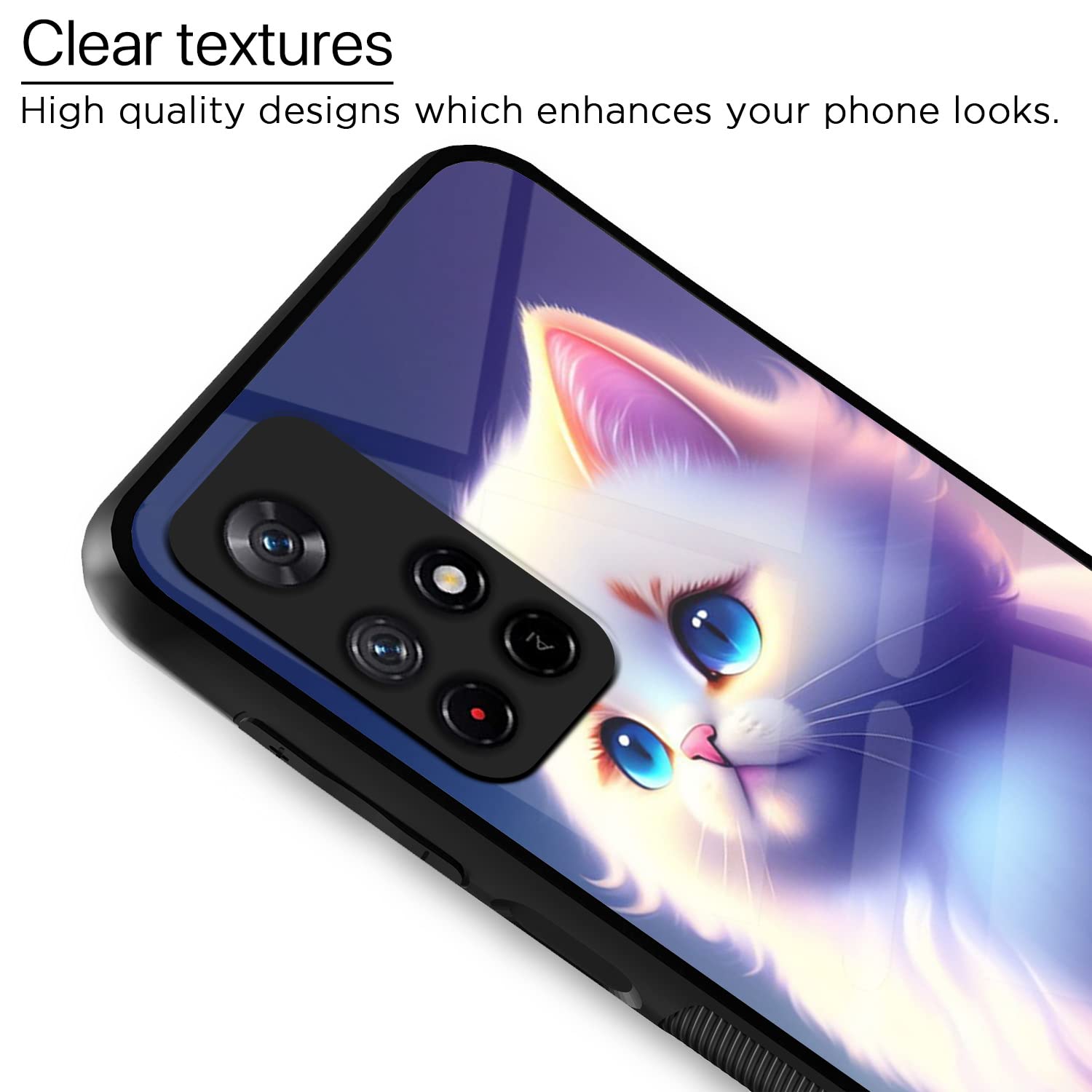 Pikkme Redmi Note 11T/Poco M4 Pro 5G Cat mobile cover – photo 4