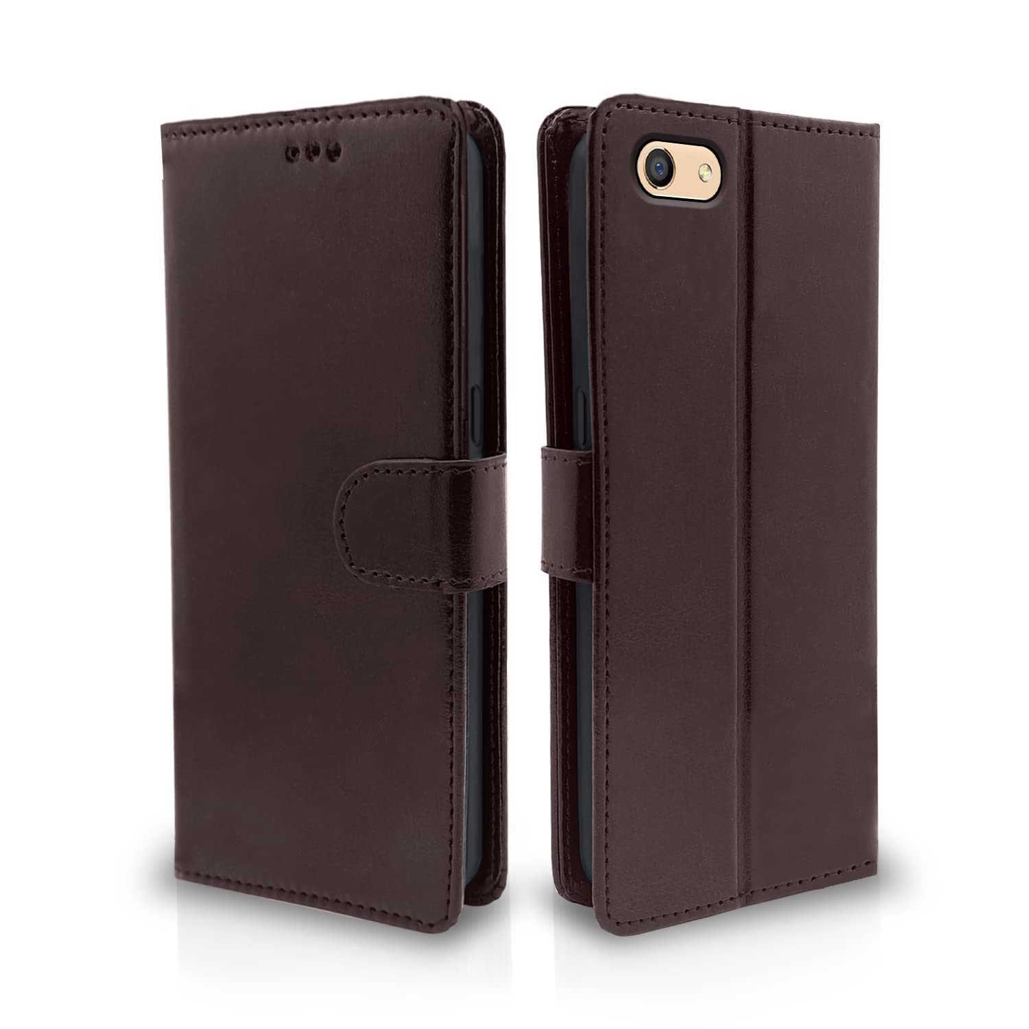 Pikkme Oppo F3 Wallet coffee flip cover