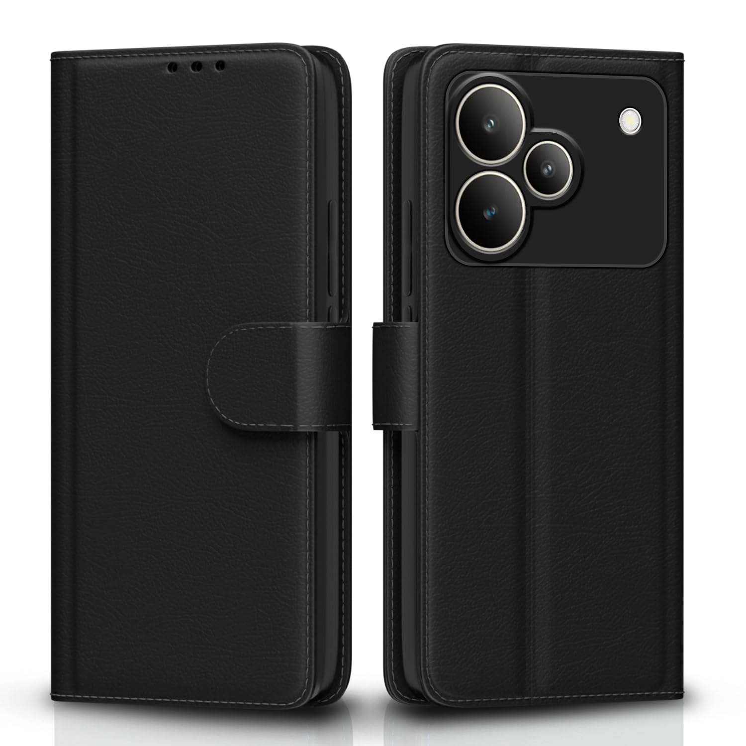 Pikkme black flip cover for Realme P4 5G