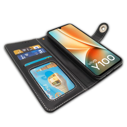 Grey flip cover for Vivo Y100 5G – Pikkme – photo 4