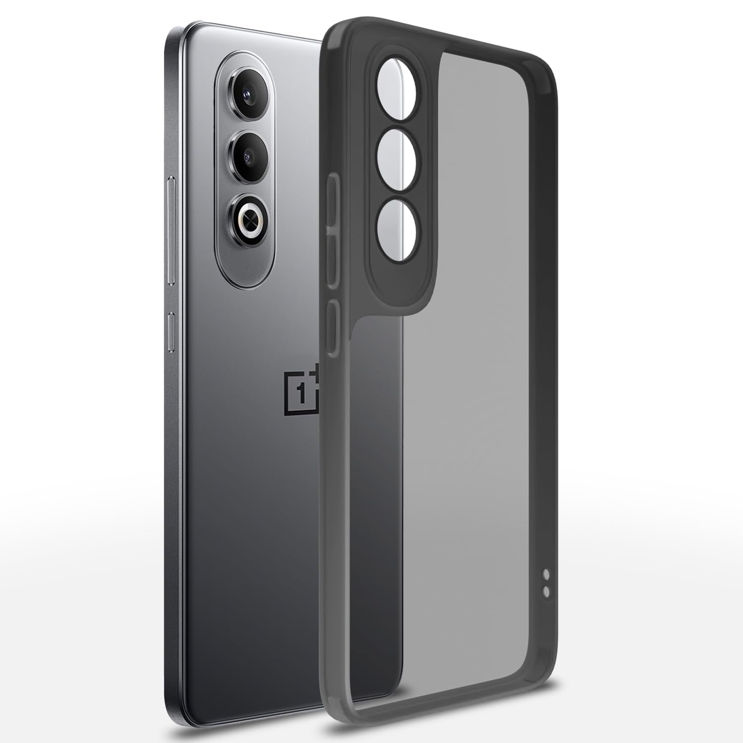 Pikkme black mobile back cover for OnePlus Nord CE 4 5G