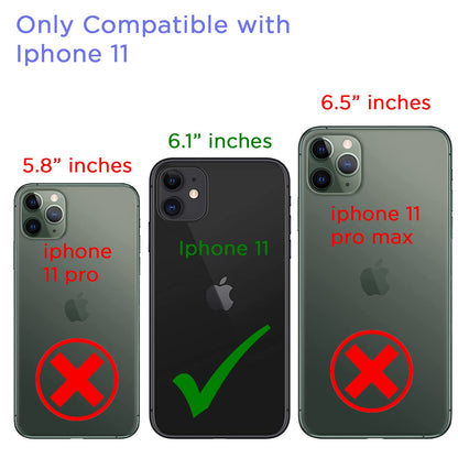 iPhone 11 Leather phone cover in black by Pikkme – photo 2