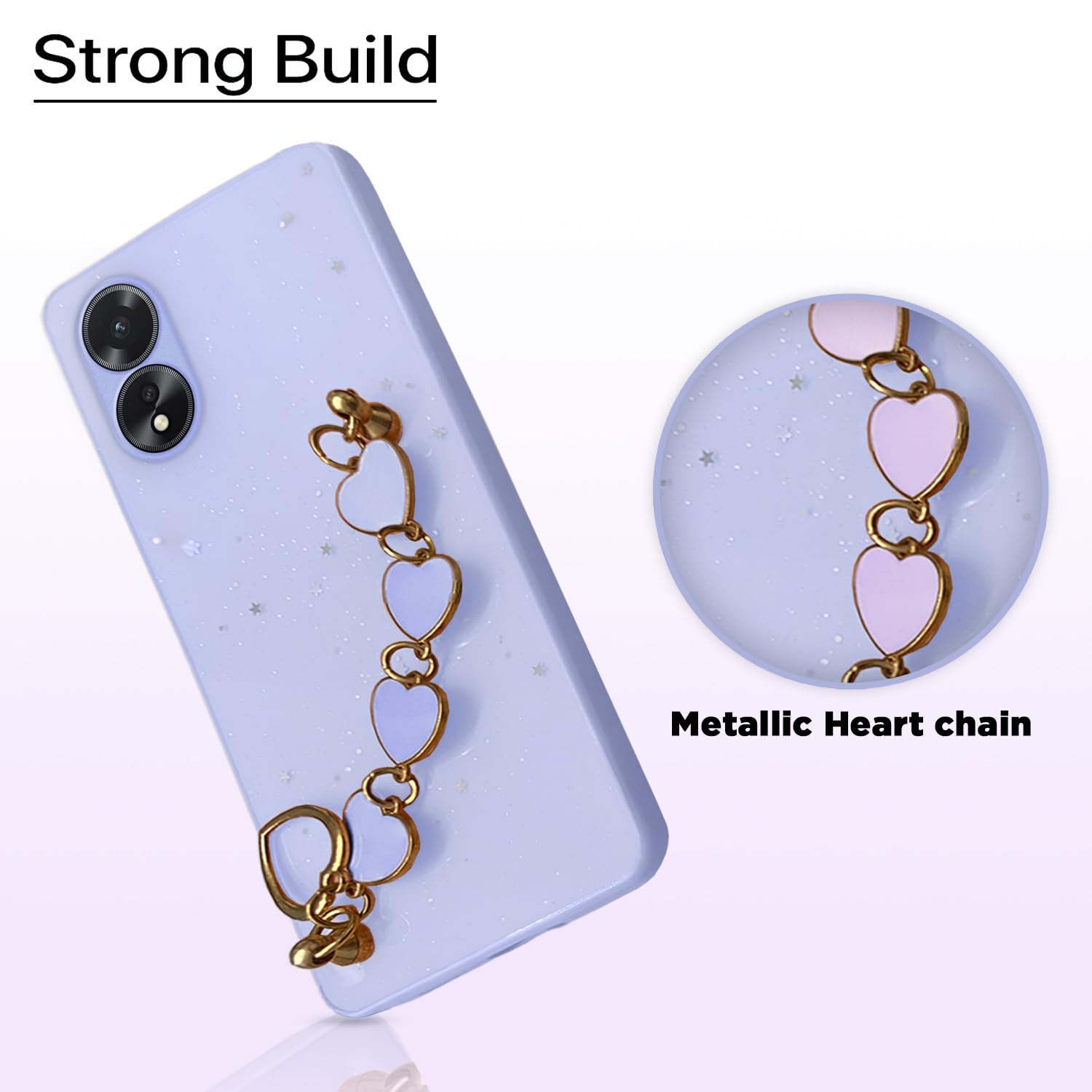 Pikkme purple Chain phone cover for Oppo A38/A18 4G – photo 2