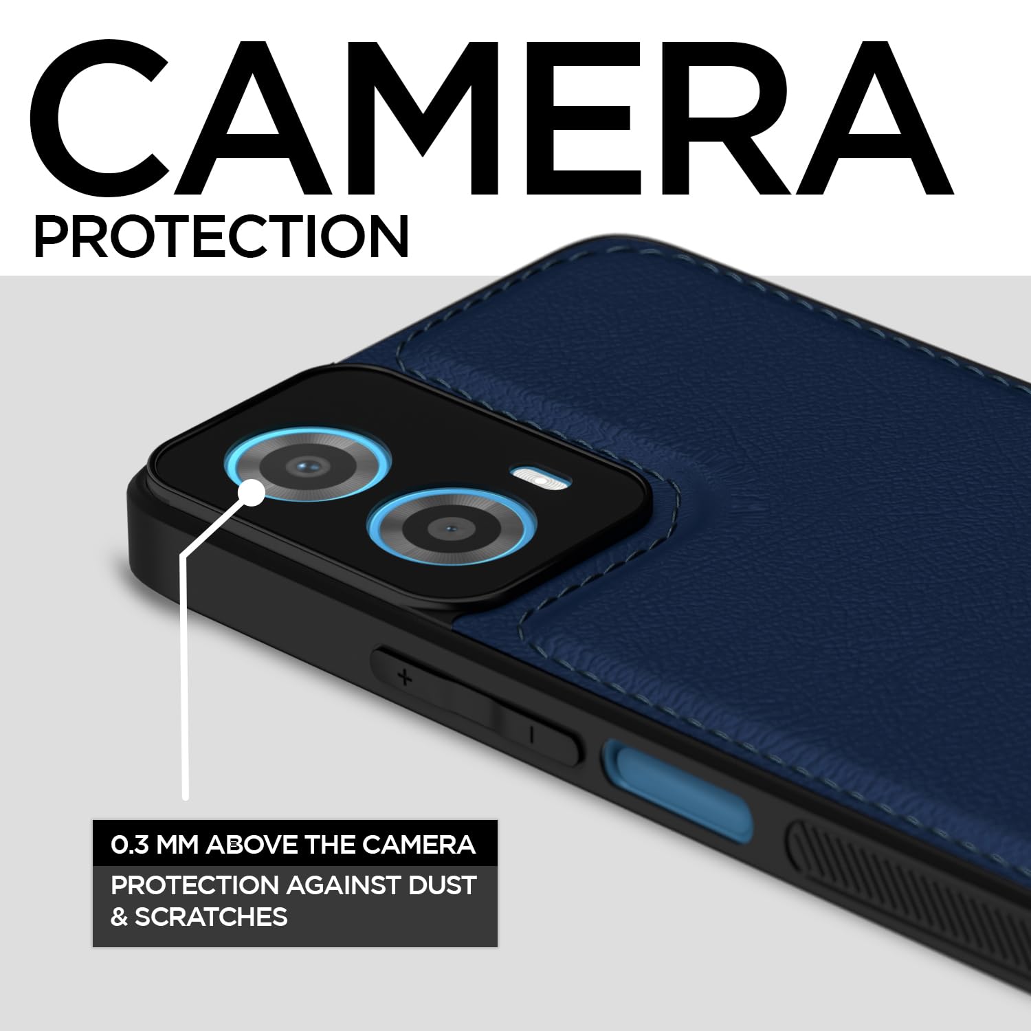 Pikkme Moto G34/G45 5G Leather blue mobile cover – photo 3