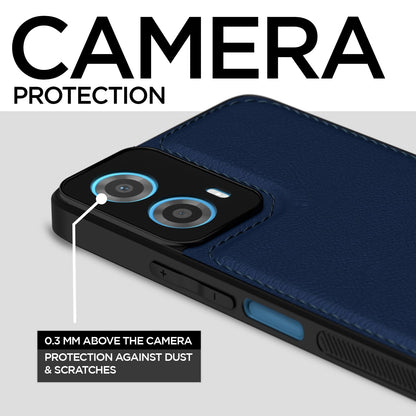 Pikkme Moto G34/G45 5G Leather blue mobile cover – photo 3