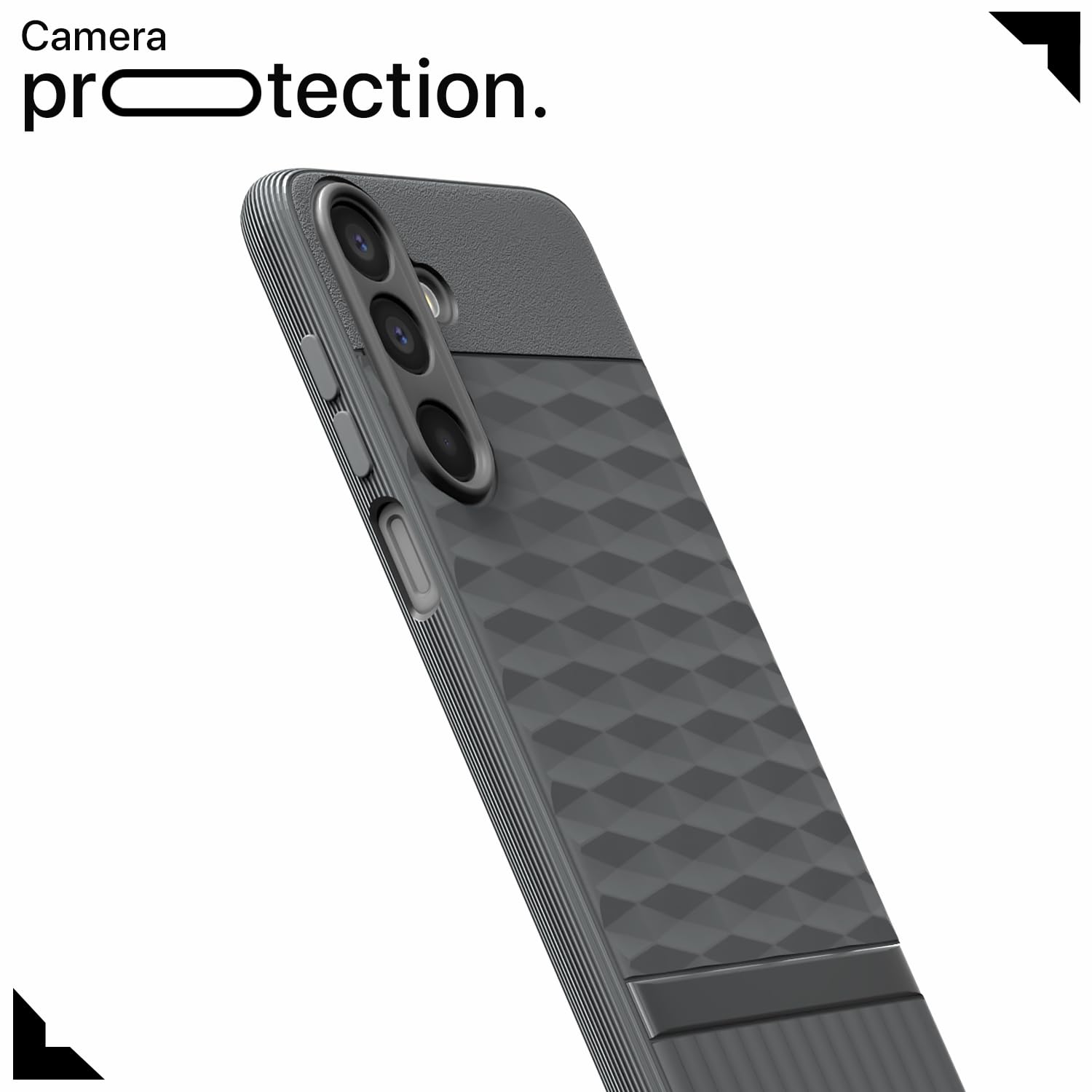 Pikkme Samsung Galaxy M16 5G Gencase Back cover (Grey)