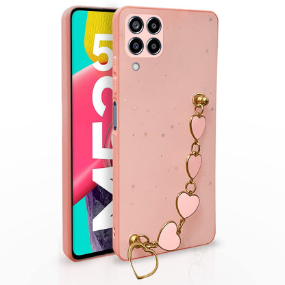 Samsung M53 5G mobile cover in pink by Pikkme