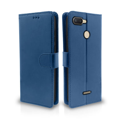 Redmi 6 Blue Vintage Flip Cover