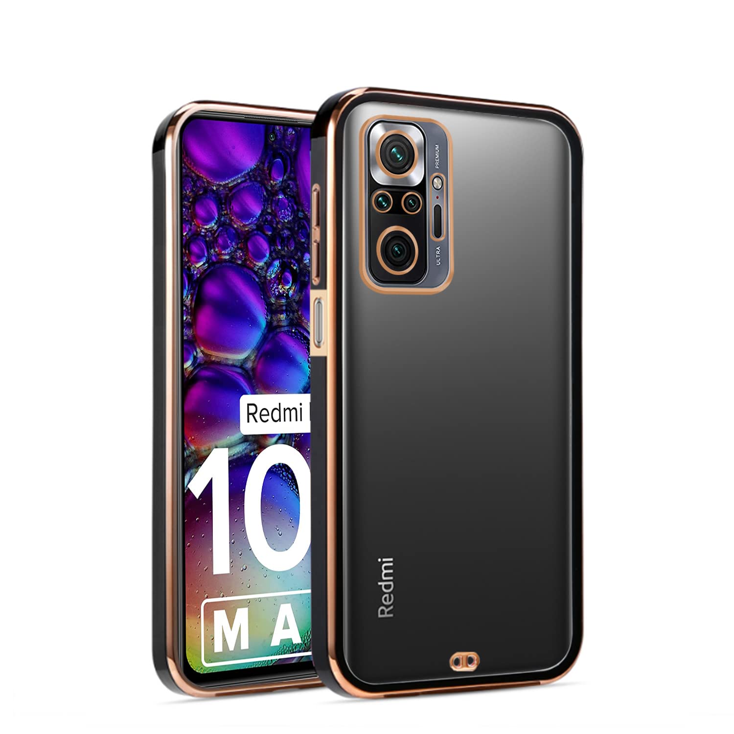 Pikkme Redmi Note 10 Pro/Note 10 Pro Max Chrome black phone cover