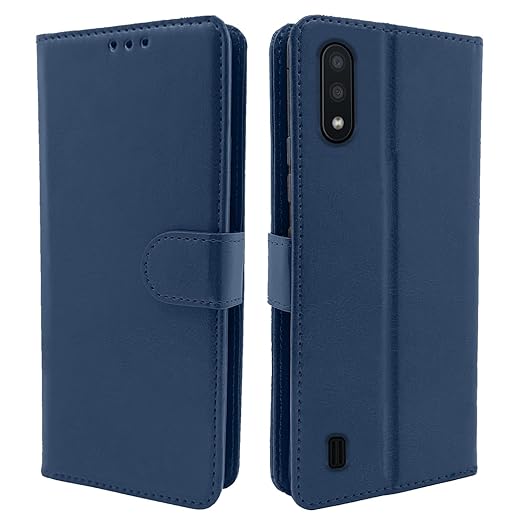 Pikkme Samsung Galaxy M01 blue Flip Cover
