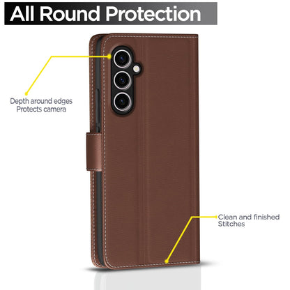 Pikkme Samsung S23 FE 5G Wallet tan flip case – photo 4
