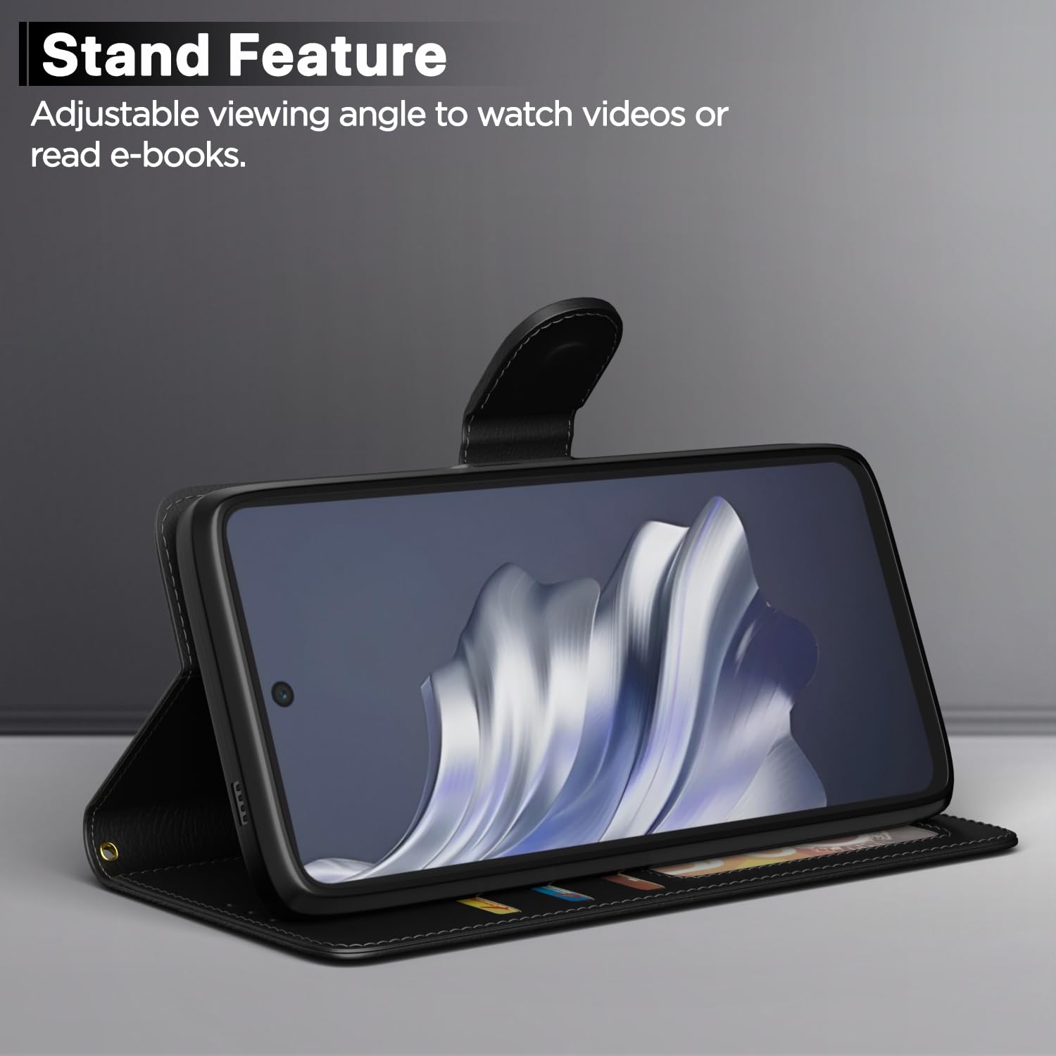 Pikkme Tecno Spark 20 Pro Vintage Flip Cover (Black)