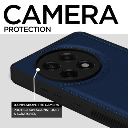 Pikkme OnePlus 13R 5G Leatherback Back Case (Blue)
