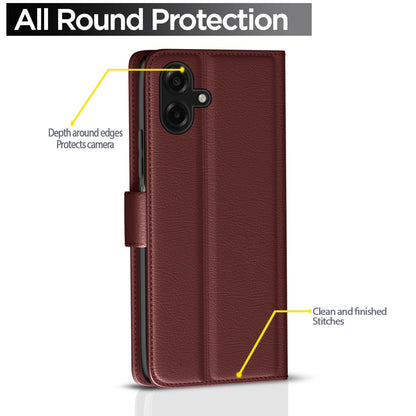 Pikkme Samsung F70e 5G/M07/M17e/F07/A07/A07 5G brown mobile flip cover – photo 4